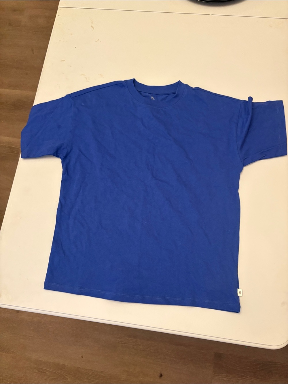 GAP Men's Solid Royal Blue Crewneck Tee